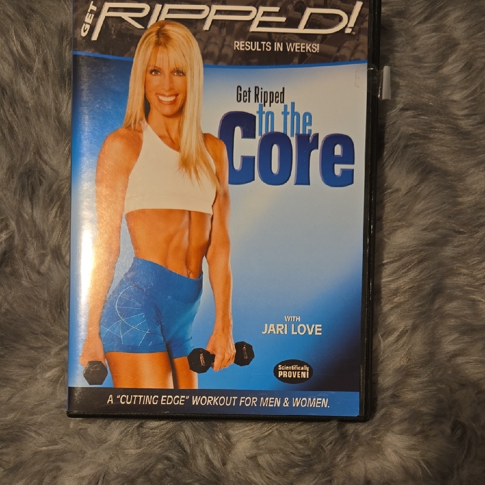 Get Ripped to the Core DVD by Jari Love - Blue Cover